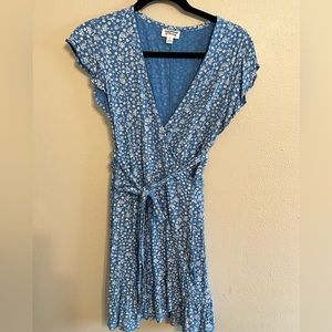 Floral wrap dress